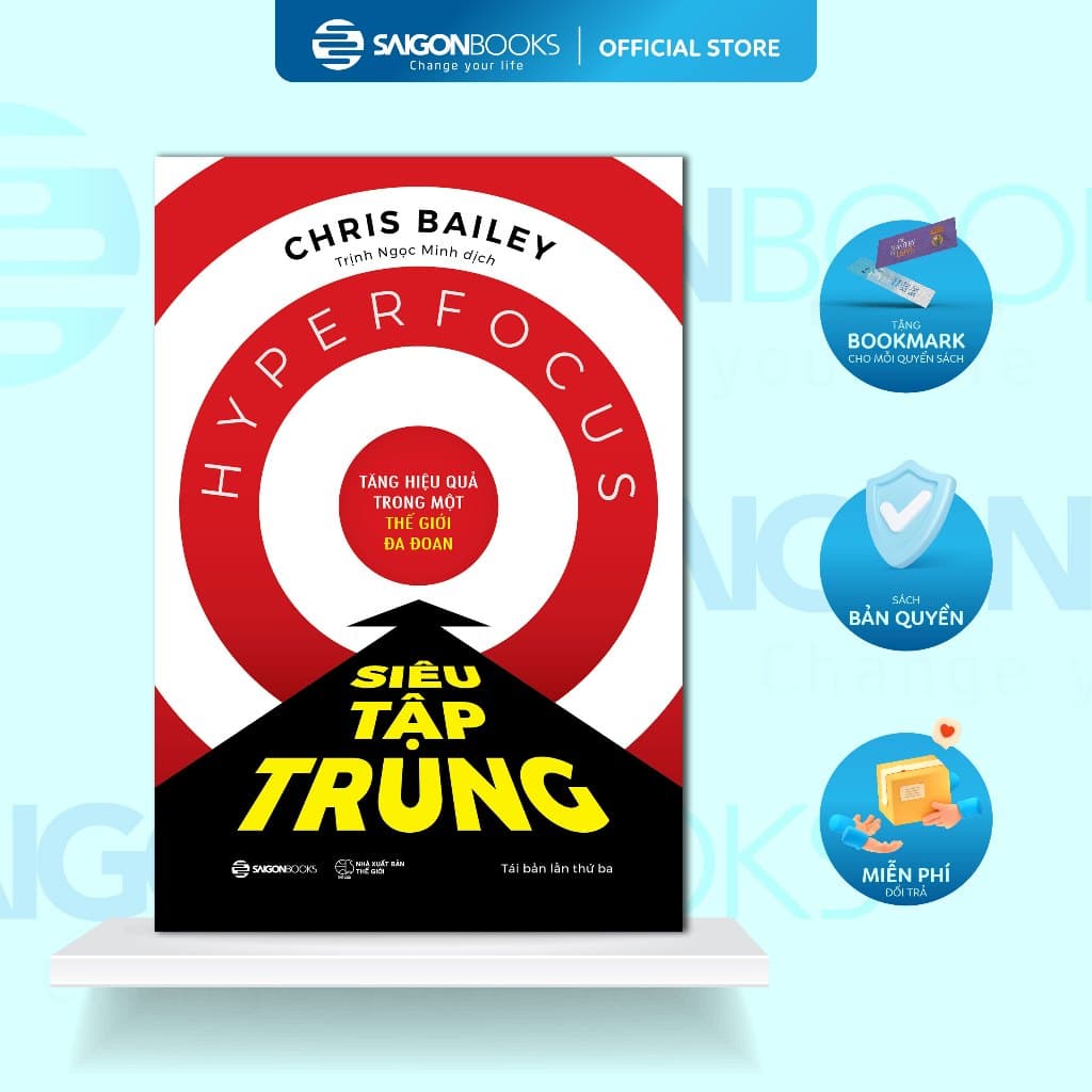 Sách - Siêu Tập Trung (Hyperfocus) - Chris Bailey