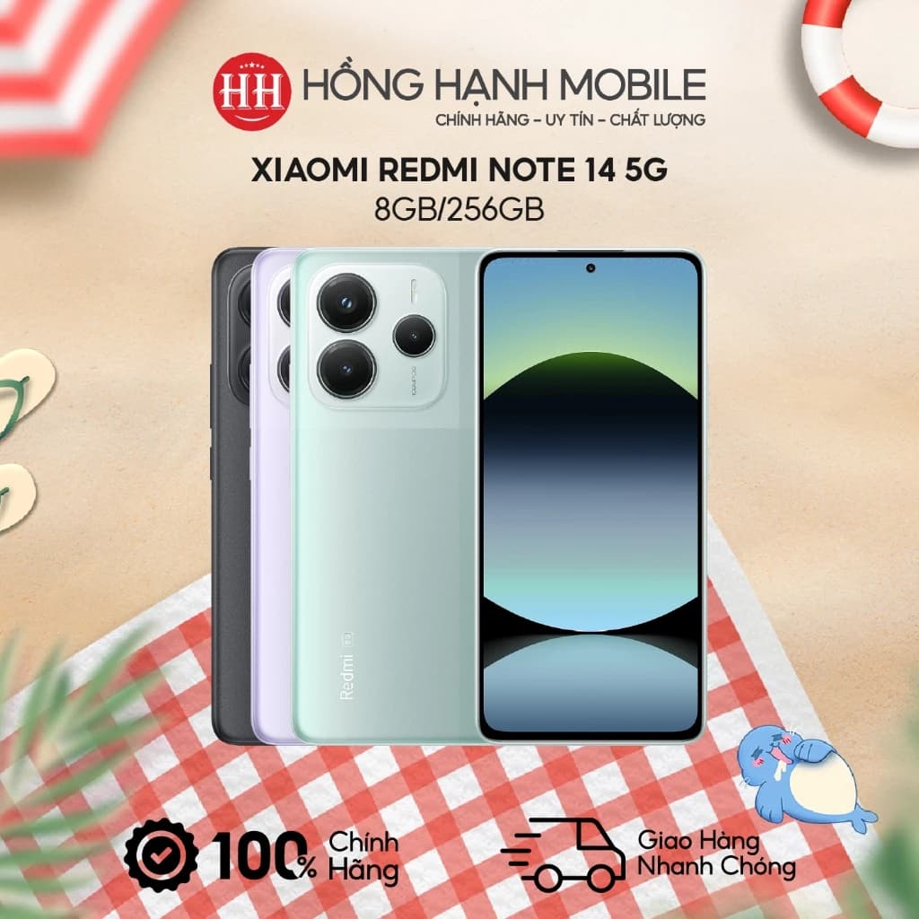 Điện Thoại Xiaomi Redmi Note 14 5G 8GB/256GB - Hàng Chính Hãng