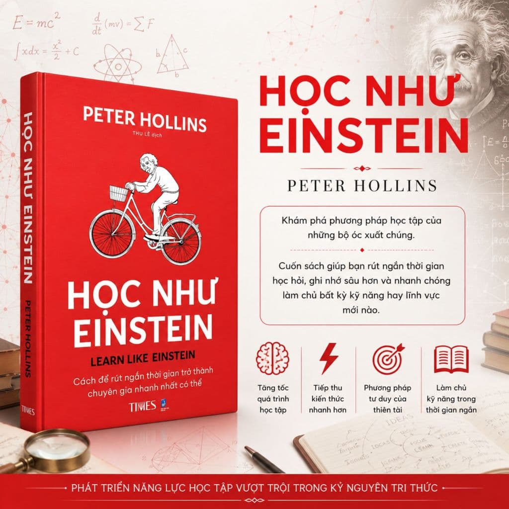 Sách Học Như Einstein-  Peter Hollins