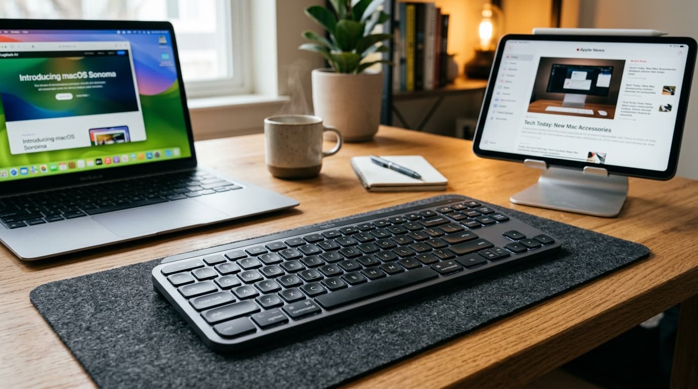 Bàn phím Bluetooth cho MacBook 2026 với nhiều tính năng nổi bật.
