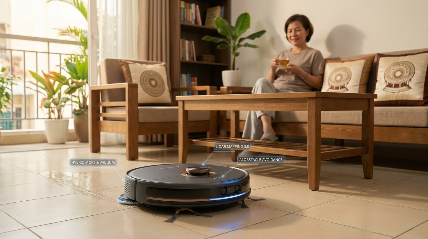 Robot hút bụi tốt nhất 2026 trong môi trường sống Việt Nam.