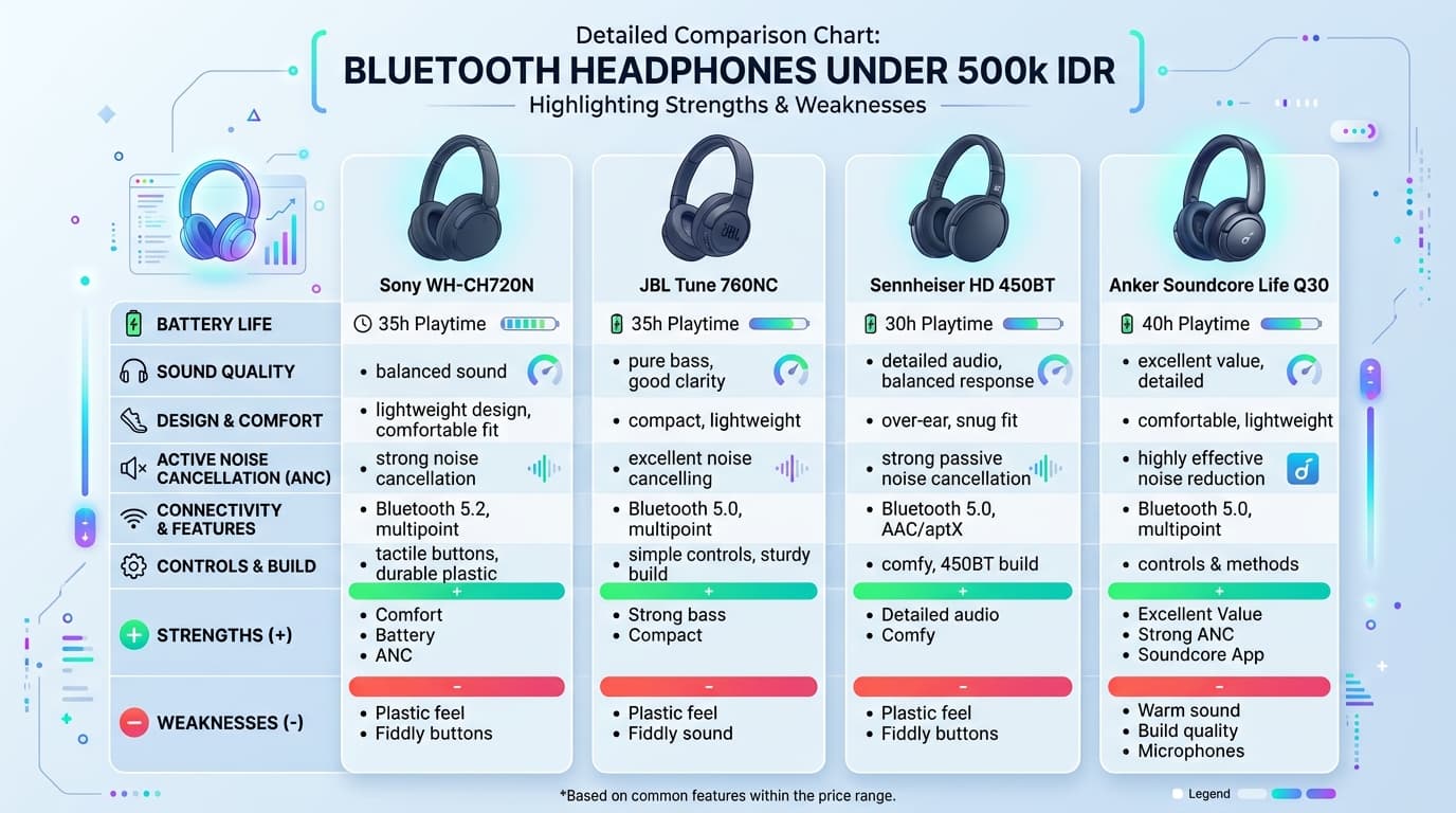 Đánh giá chi tiết các mẫu tai nghe Bluetooth dưới 500k