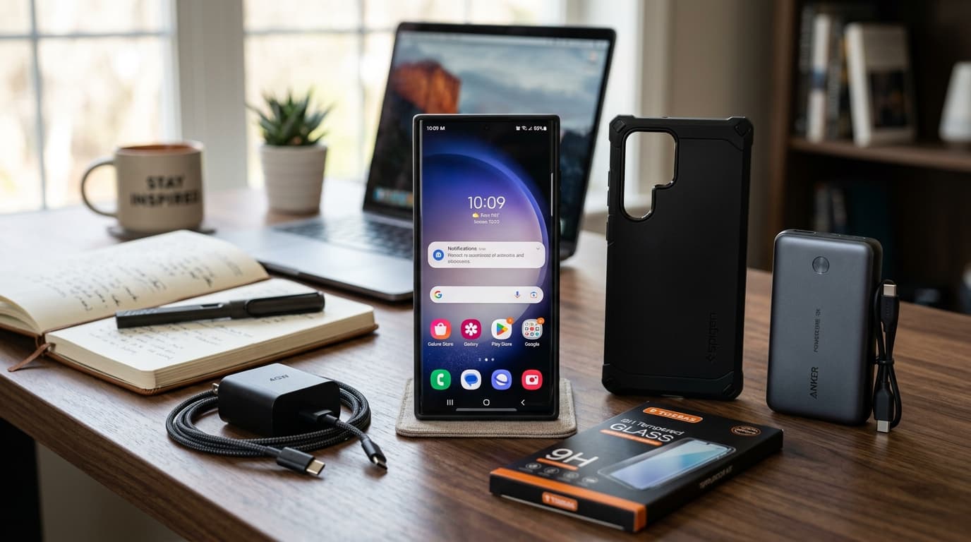 Hình ảnh tổng quan về các phụ kiện điện thoại 5-6 triệu và lợi ích của chúng.