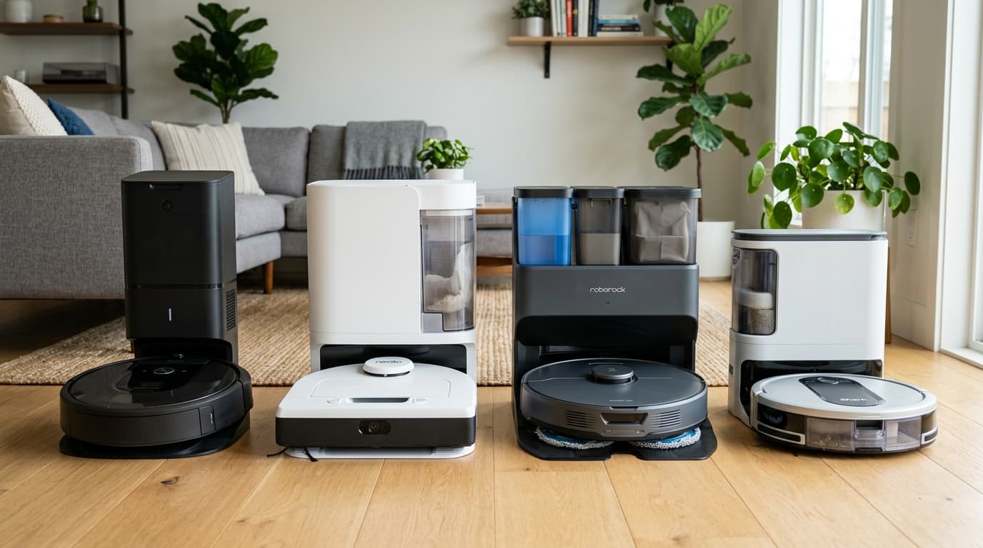Các loại robot hút bụi có dock tự động 2026 và tính năng của chúng.