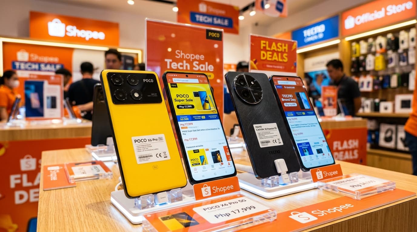 Điện thoại POCO và Tecno đang được so sánh trong tầm giá 5-6 triệu.