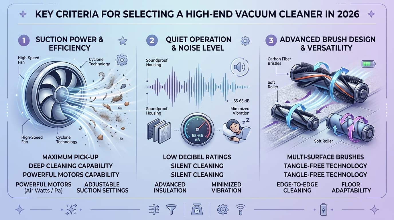 Các tiêu chí lựa chọn máy hút bụi đẳng cấp cho đại gia năm 2026.