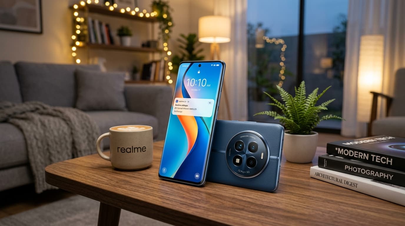 realme 12 Pro+ với camera tiềm vọng và màn hình cong 3D.