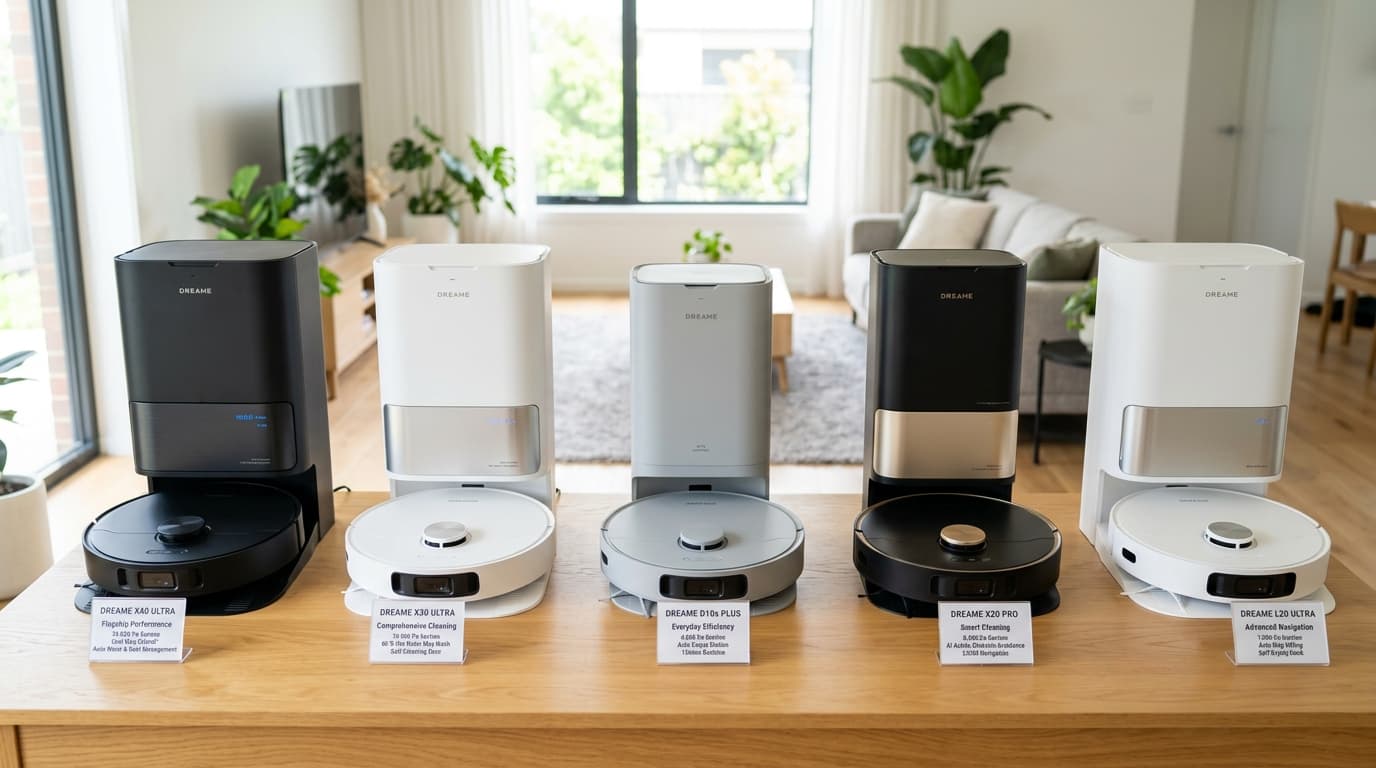 Các model robot hút bụi Dreame 2026 phù hợp với nhu cầu sử dụng gia đình Việt.